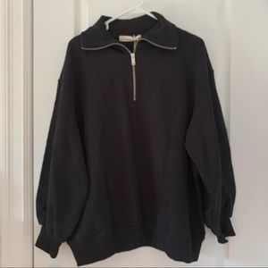 Oak and Fort Half Zipped Sweatshirt